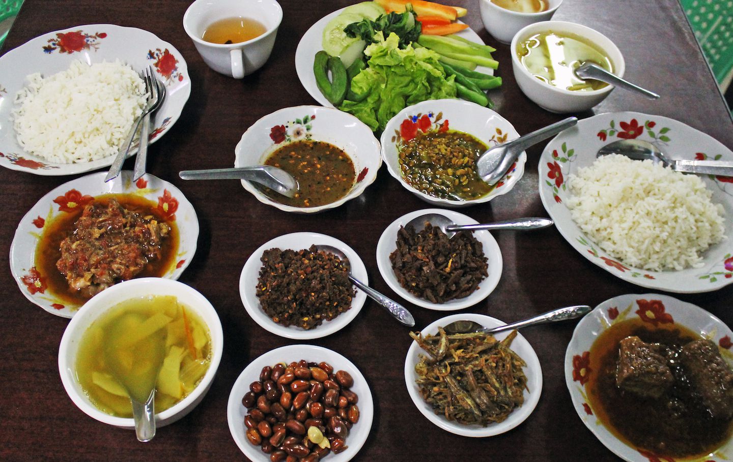 A Myanmar Rice Meal