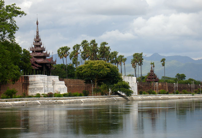 Mandalay Palace Moat and Wall